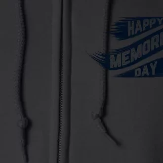 Happy Memorial Day Full Zip Hoodie