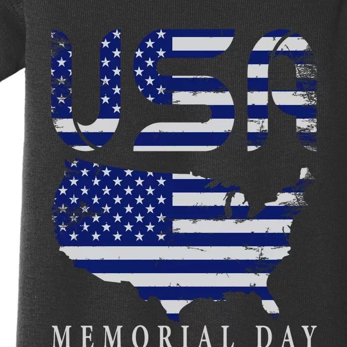 Happy Memorial Day Baby Bodysuit