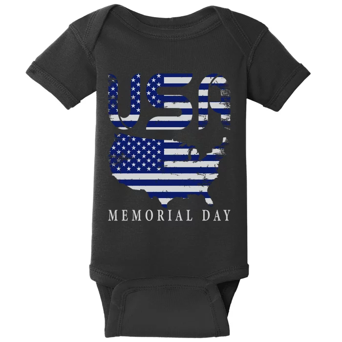 Happy Memorial Day Baby Bodysuit