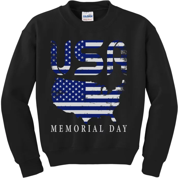 Happy Memorial Day Kids Sweatshirt