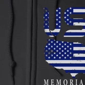 Happy Memorial Day Full Zip Hoodie