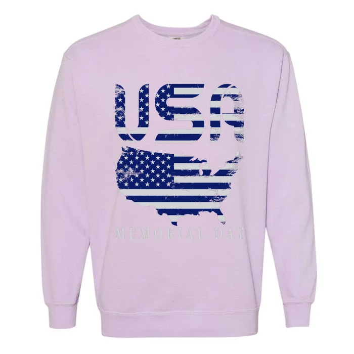 Happy Memorial Day Garment-Dyed Sweatshirt