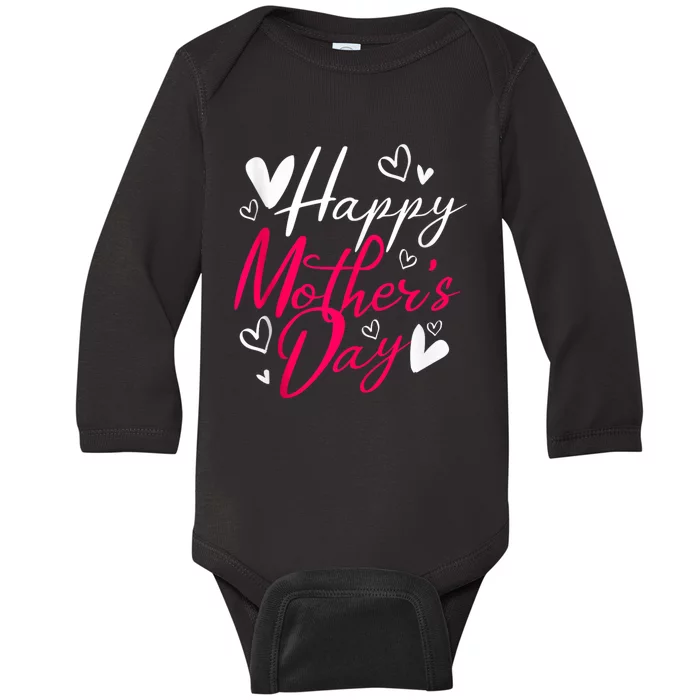 Happy MotherS Day Baby Long Sleeve Bodysuit