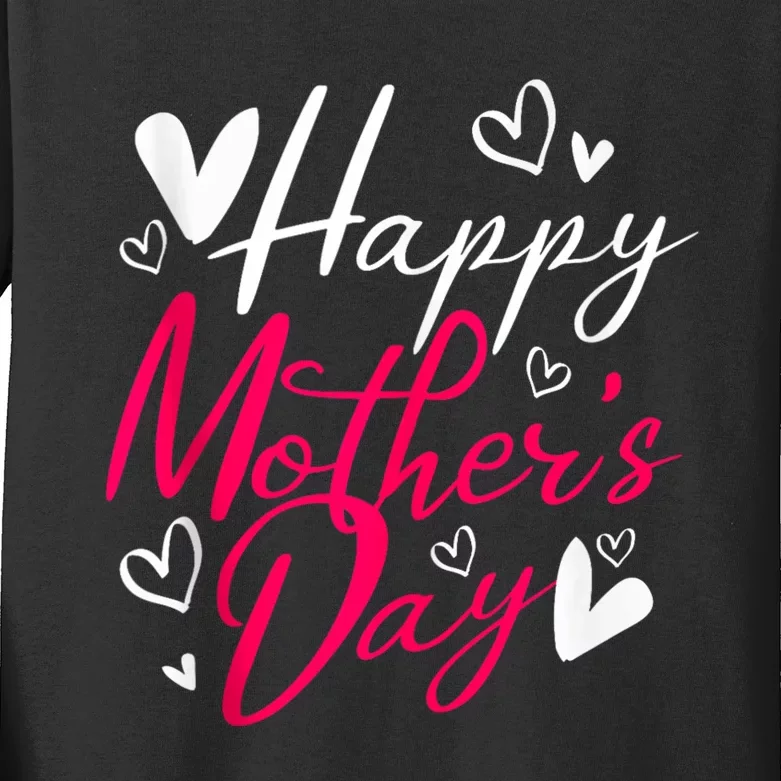 Happy MotherS Day Kids Long Sleeve Shirt