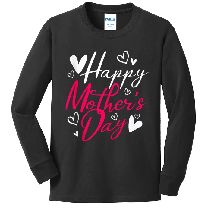 Happy MotherS Day Kids Long Sleeve Shirt