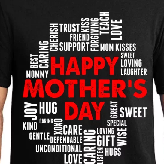 Happy Mothers Day Love You Mom Gift Pajama Set