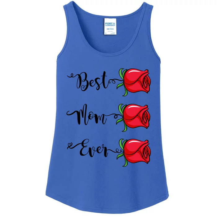 Happy Mothers Day With Love Best Mom Ever Gift Ladies Essential Tank