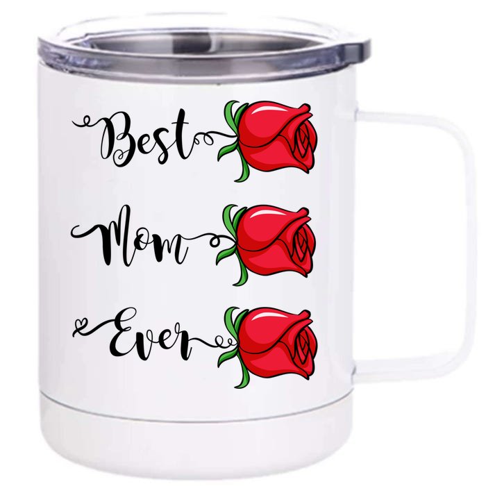 Happy Mothers Day With Love Best Mom Ever Gift Front & Back 12oz Stainless Steel Tumbler Cup