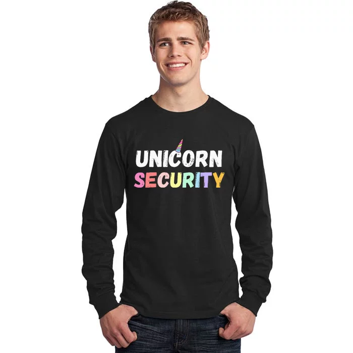 Halloween Mother Daughter Costume Unicorn Security Dad Mom Tall Long Sleeve T-Shirt