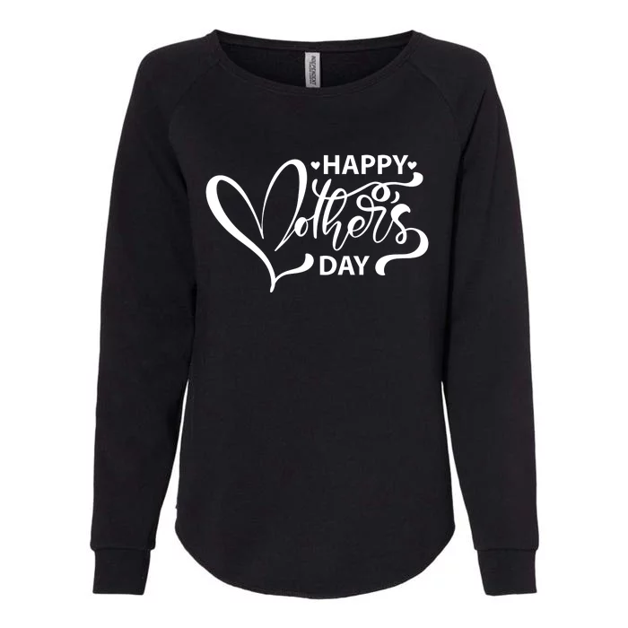 Happy Mothers Day Heart Cute Gift Womens California Wash Sweatshirt