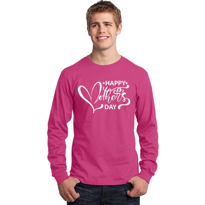 Happy Mothers Day Heart Cute Gift Long Sleeve Shirt