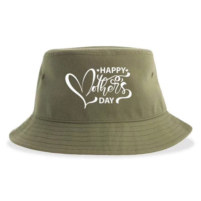 Happy Mothers Day Heart Cute Gift Sustainable Bucket Hat