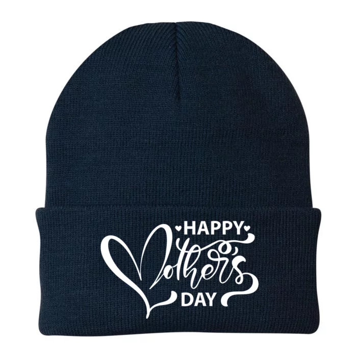 Happy Mothers Day Heart Cute Gift Knit Cap Winter Beanie