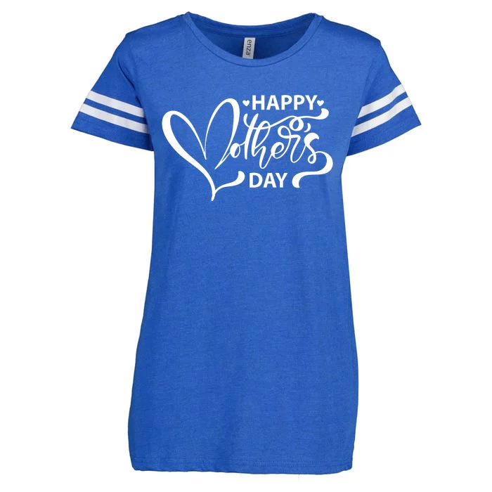 Happy Mothers Day Heart Cute Gift Enza Ladies Jersey Football T-Shirt