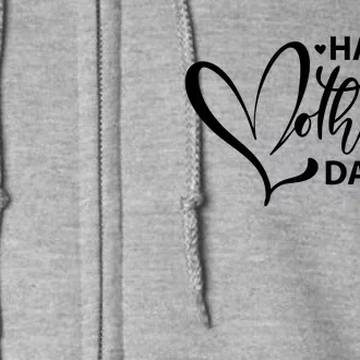 Happy Mothers Day Heart Cute Gift Full Zip Hoodie