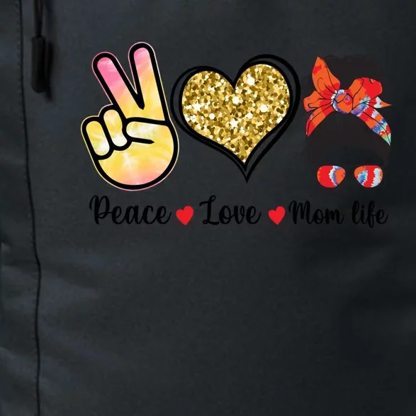 Happy Mother's Day Peace Love Moms Life Funny Gift Daily Commute Backpack