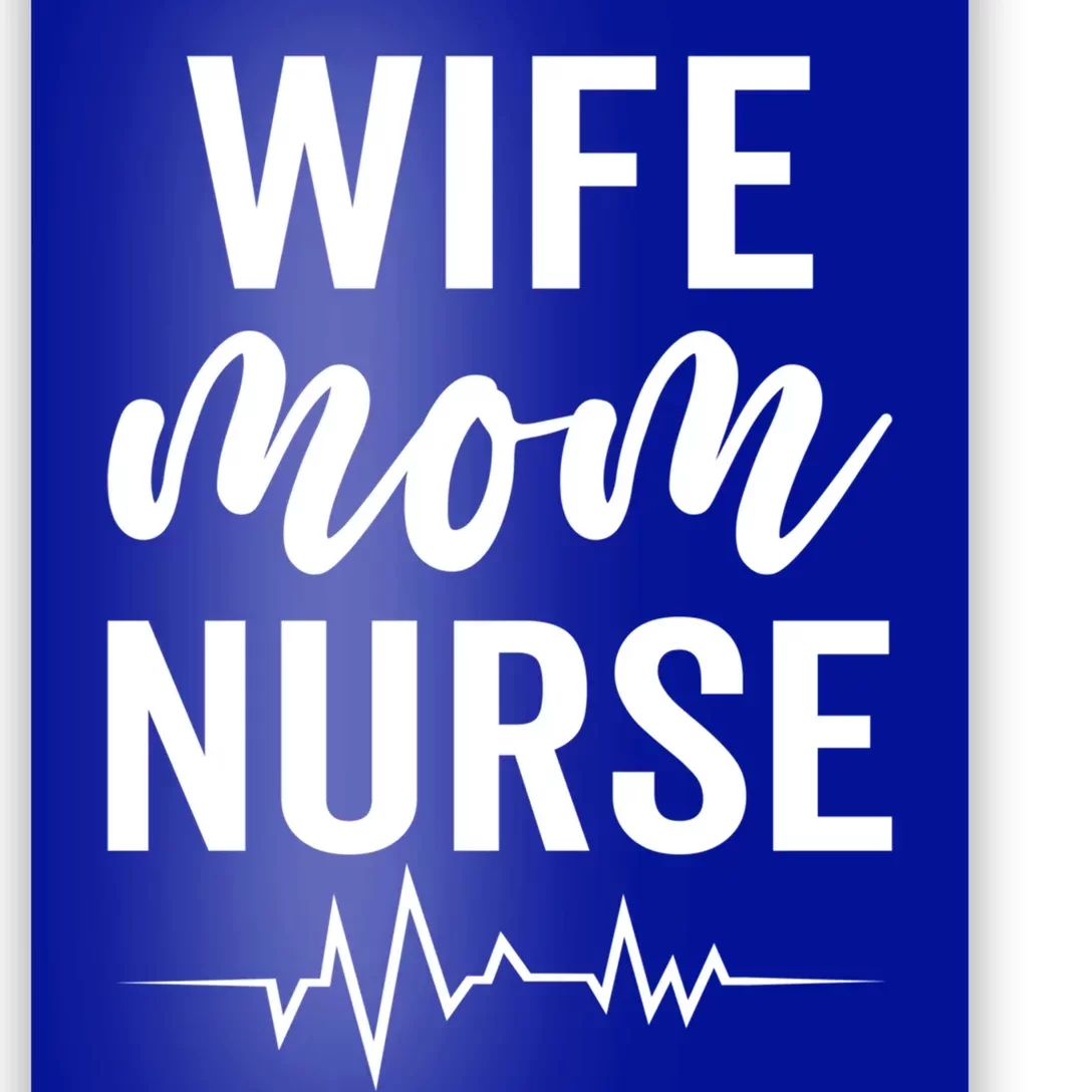 Happy Mothers Day Wife Mom Nurse Rn Lpn Nurses Mom Funny Gift Poster