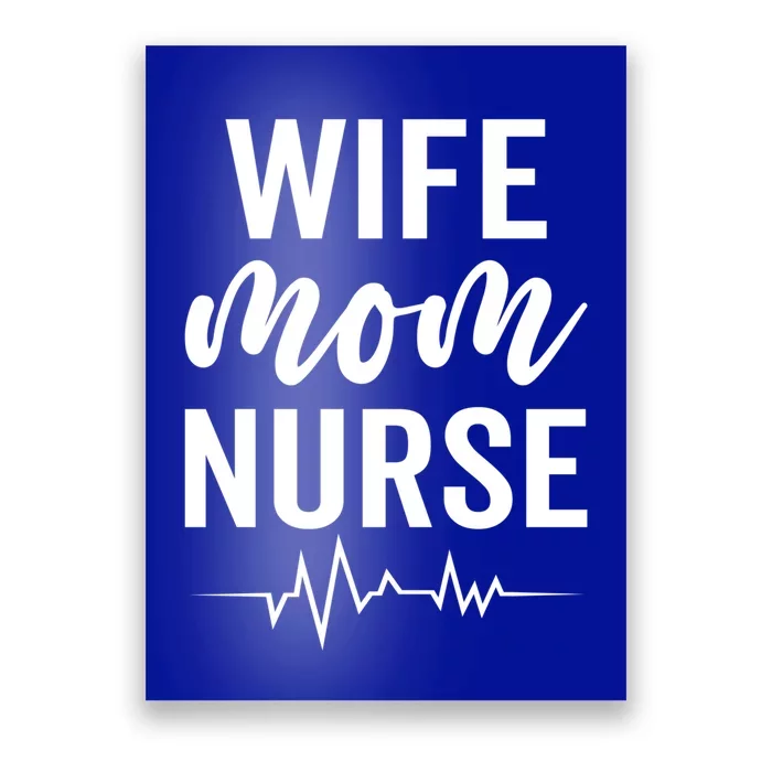 Happy Mothers Day Wife Mom Nurse Rn Lpn Nurses Mom Funny Gift Poster