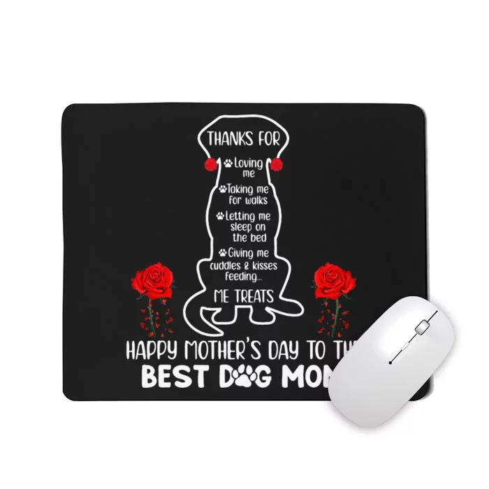 Happy Mother's Day Dog Mom Mousepad