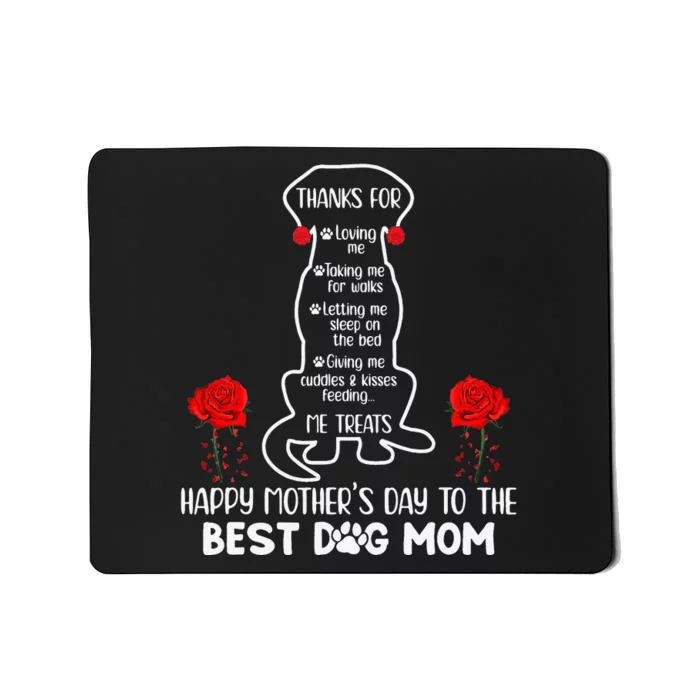 Happy Mother's Day Dog Mom Mousepad