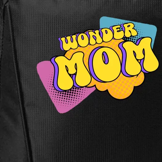 Happy MotherS Day Best Mom Supermom Superhero Wonder Mom Gift City Backpack