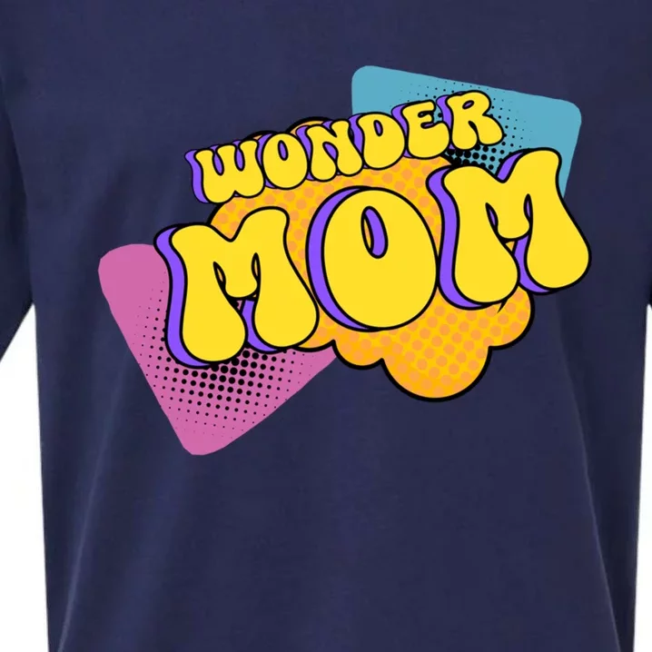 Happy MotherS Day Best Mom Supermom Superhero Wonder Mom Gift Sueded Cloud Jersey T-Shirt