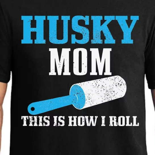 Husky Mom Dog Hair Funny Siberian Husky Mama Pajama Set