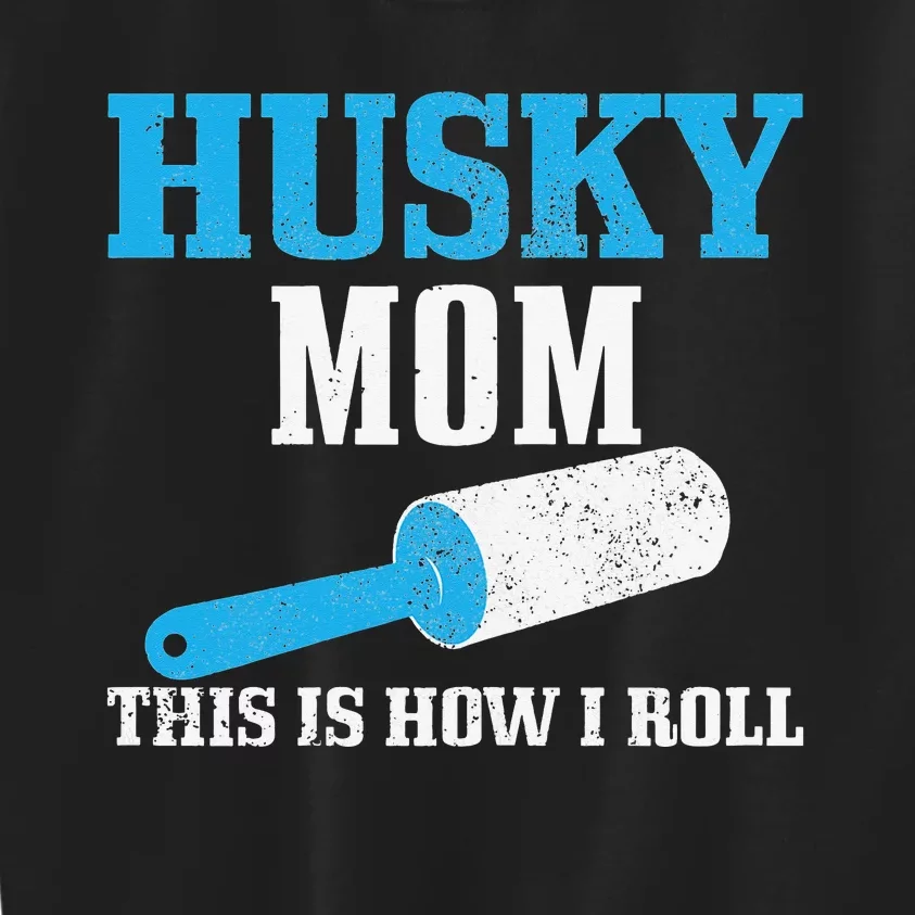 Husky Mom Dog Hair Funny Siberian Husky Mama Kids Sweatshirt