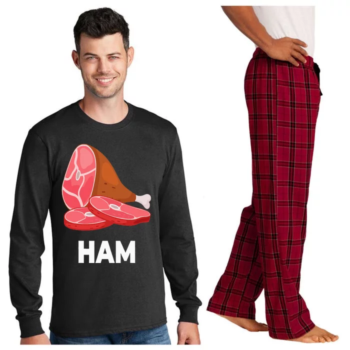 Ham Matching dishes food costumes Christmas thanksgiving Long Sleeve Pajama Set