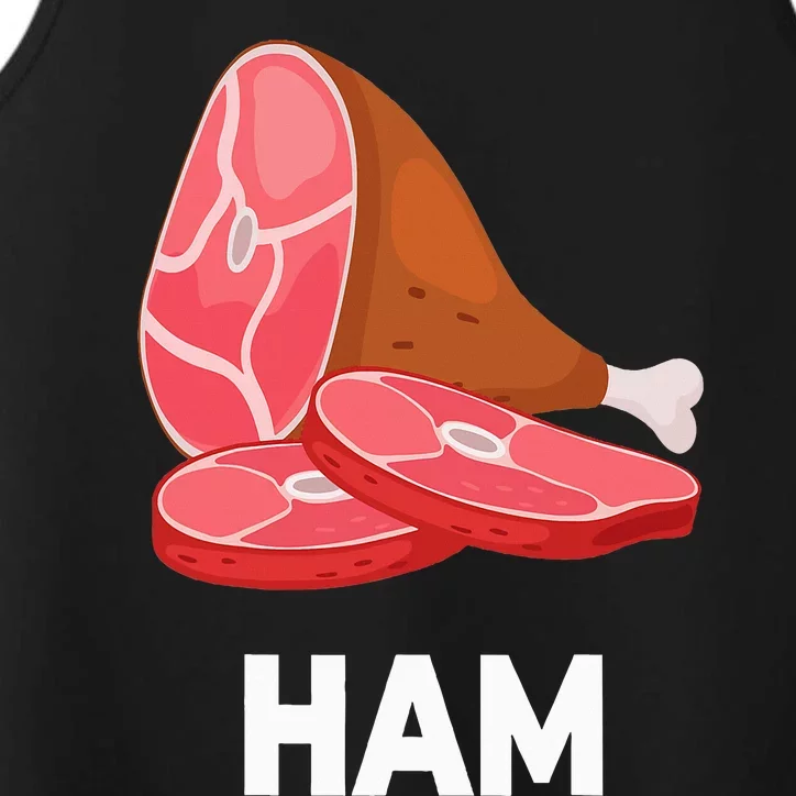 Ham Matching dishes food costumes Christmas thanksgiving Performance Tank