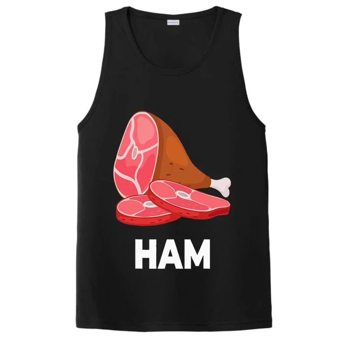 Ham Matching dishes food costumes Christmas thanksgiving Performance Tank