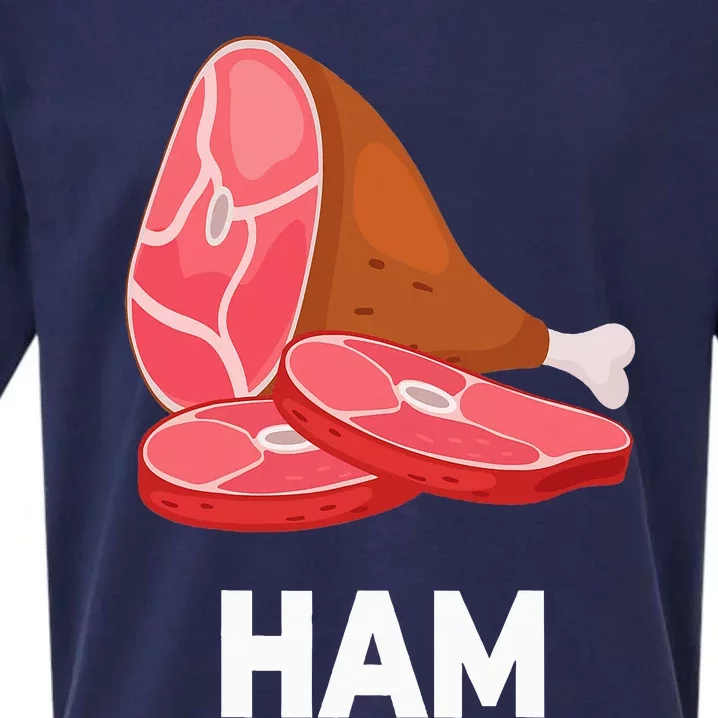 Ham Matching dishes food costumes Christmas thanksgiving Sueded Cloud Jersey T-Shirt