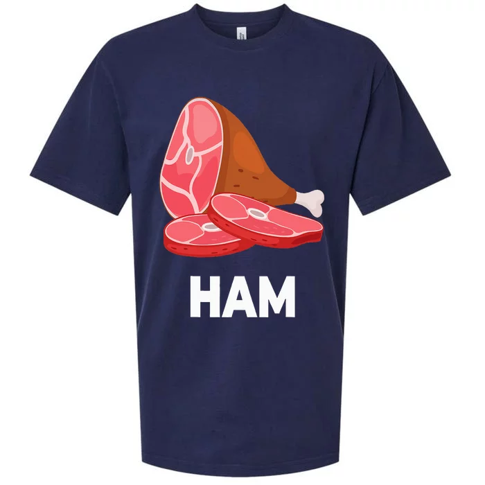 Ham Matching dishes food costumes Christmas thanksgiving Sueded Cloud Jersey T-Shirt