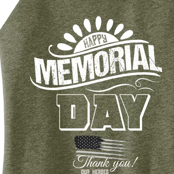 Happy Memorial Day Thank You Gift Women’s Perfect Tri Rocker Tank