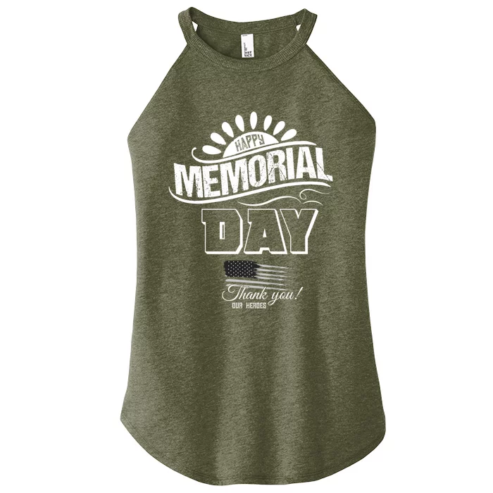 Happy Memorial Day Thank You Gift Women’s Perfect Tri Rocker Tank