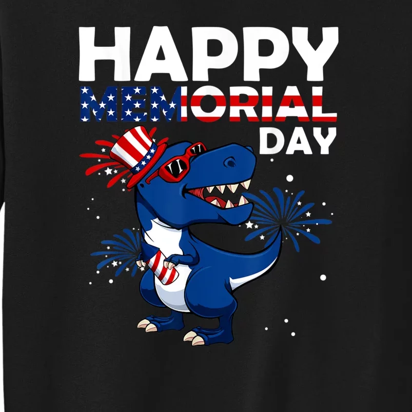 Happy Memorial Day 4th Of July Dinosaur American Flag Sweatshirt