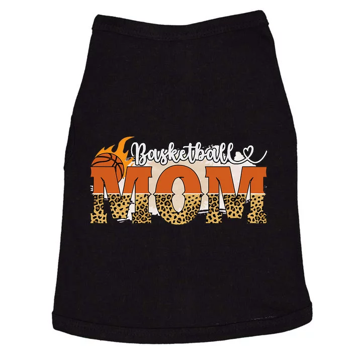 Happy Mothers Day Cute Basketball Sport Mom Leopard Doggie Tank