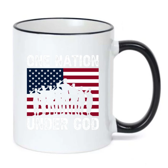 Happy Memorial Day Patriotic Graphic Black Color Changing Mug