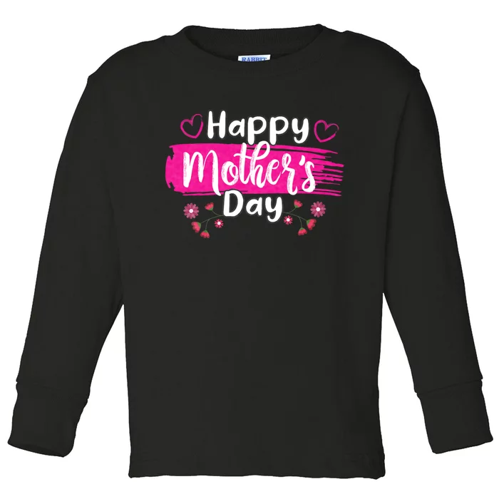 Happy MotherS Day For Women Mom Grandma Love Toddler Long Sleeve Shirt