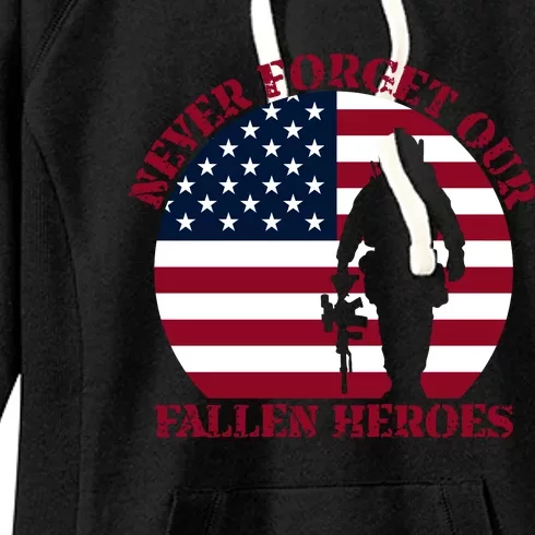 Happy Memorial Day Remembrance Women's Fleece Hoodie