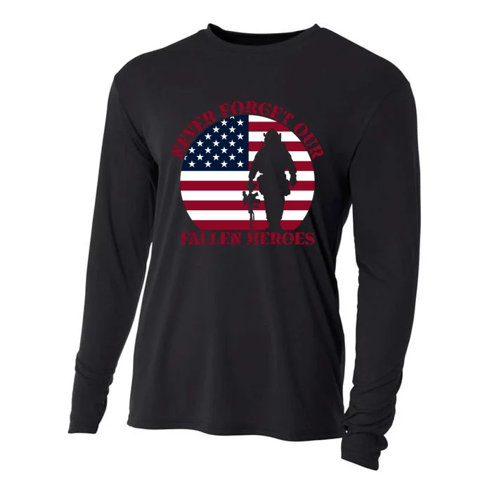 Happy Memorial Day Remembrance Cooling Performance Long Sleeve Crew