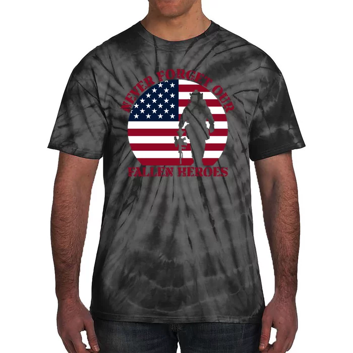 Happy Memorial Day Remembrance Tie-Dye T-Shirt