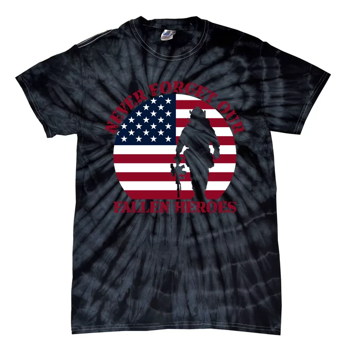 Happy Memorial Day Remembrance Tie-Dye T-Shirt