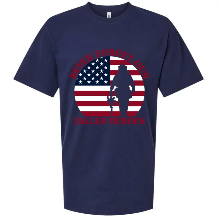 Happy Memorial Day Remembrance Sueded Cloud Jersey T-Shirt