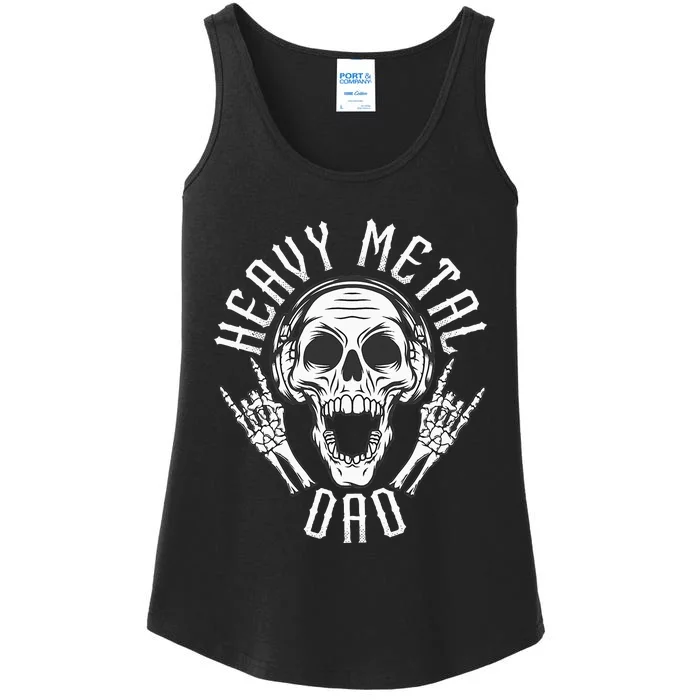 Heavy Metal Dad  Rock Metalhead Heavy Metal Dad Ladies Essential Tank