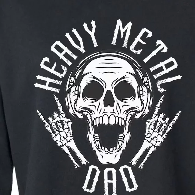 Heavy Metal Dad  Rock Metalhead Heavy Metal Dad Cropped Pullover Crew