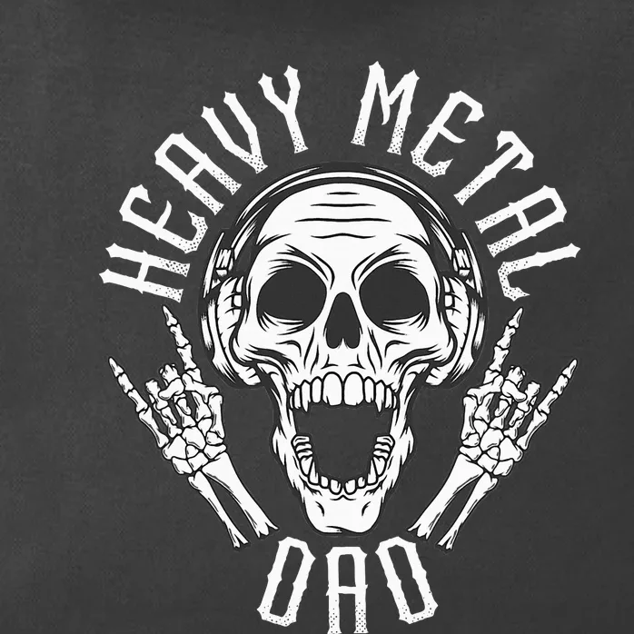 Heavy Metal Dad  Rock Metalhead Heavy Metal Dad Zip Tote Bag