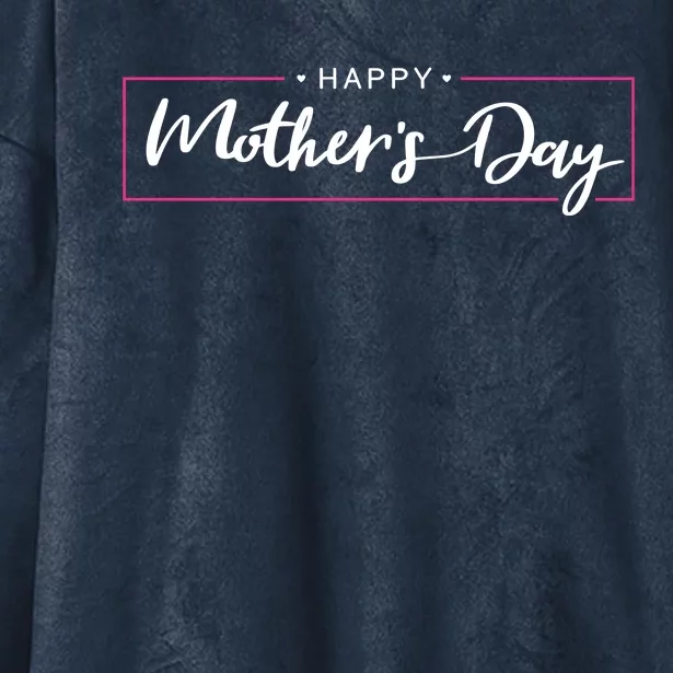 Happy Mother's Day Holiday Gift Hooded Wearable Blanket