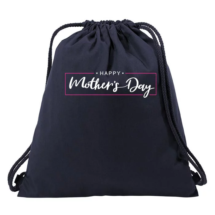 Happy Mother's Day Holiday Gift Drawstring Bag