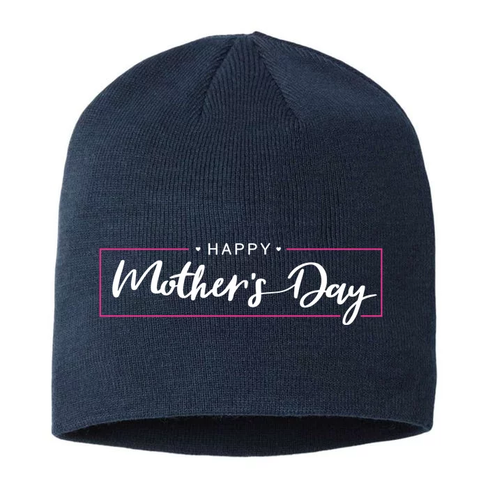 Happy Mother's Day Holiday Gift 8 1/2in Sustainable Knit Beanie